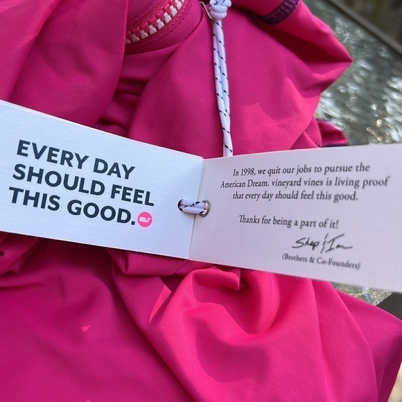 Vineyard Vines Performance Quarter Zip Pullover Biking Running Top M NEW - Picture 10 of 12